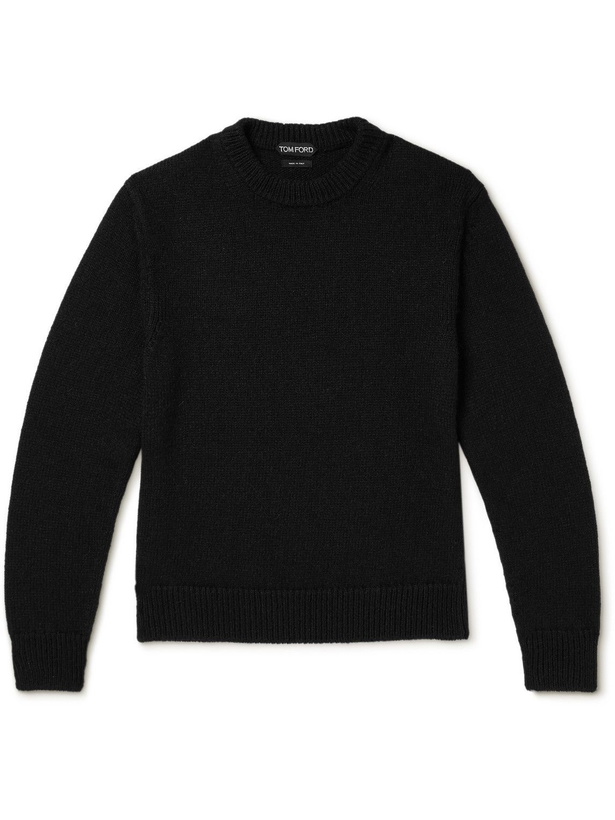 Photo: TOM FORD - Cashmere and Wool-Blend Sweater - Black