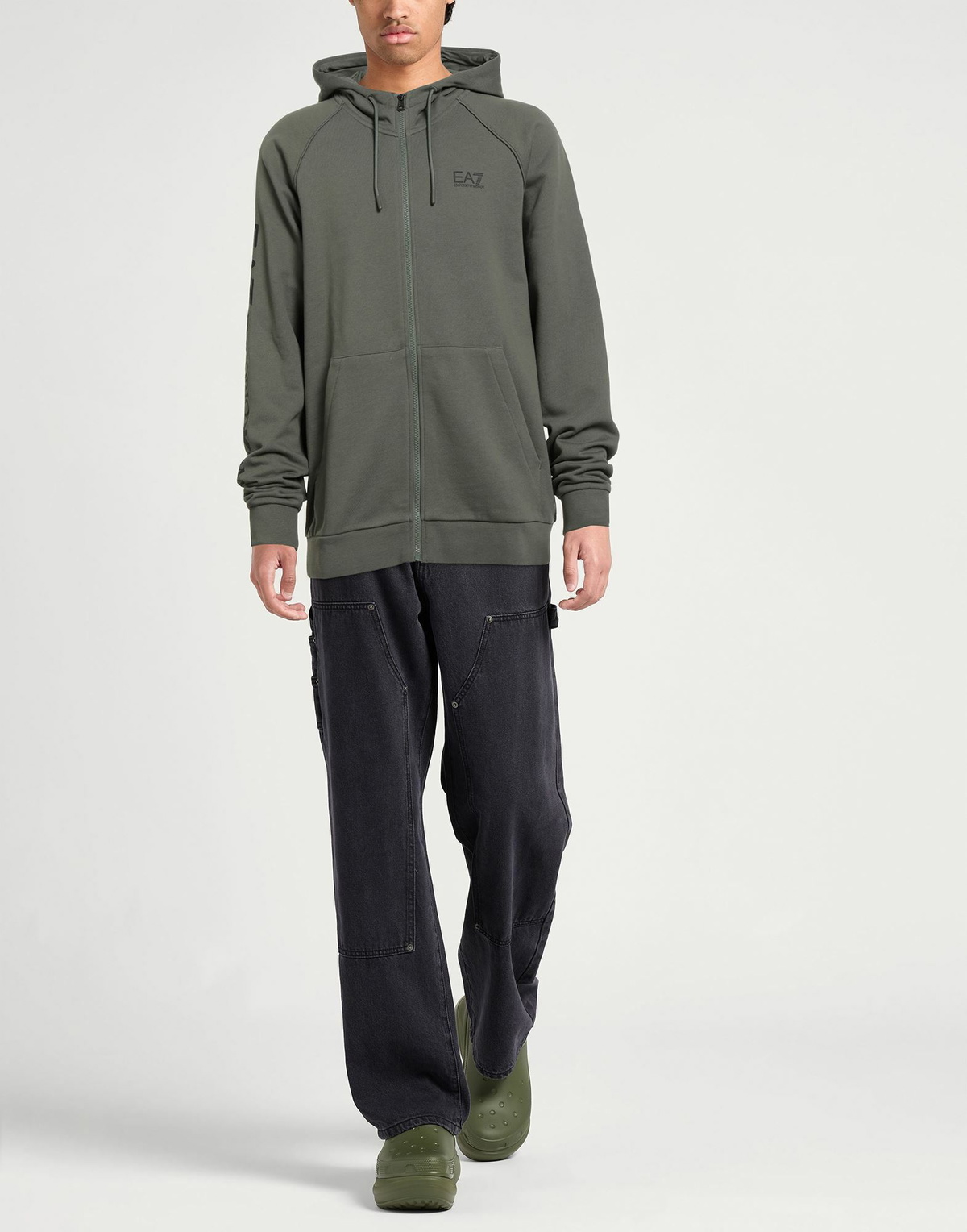 Ea7 Mens Sweatshirt Military in Green