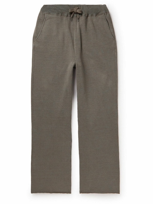 Photo: Remi Relief - Wide-Leg Cotton-Blend Jersey Sweatpants - Brown