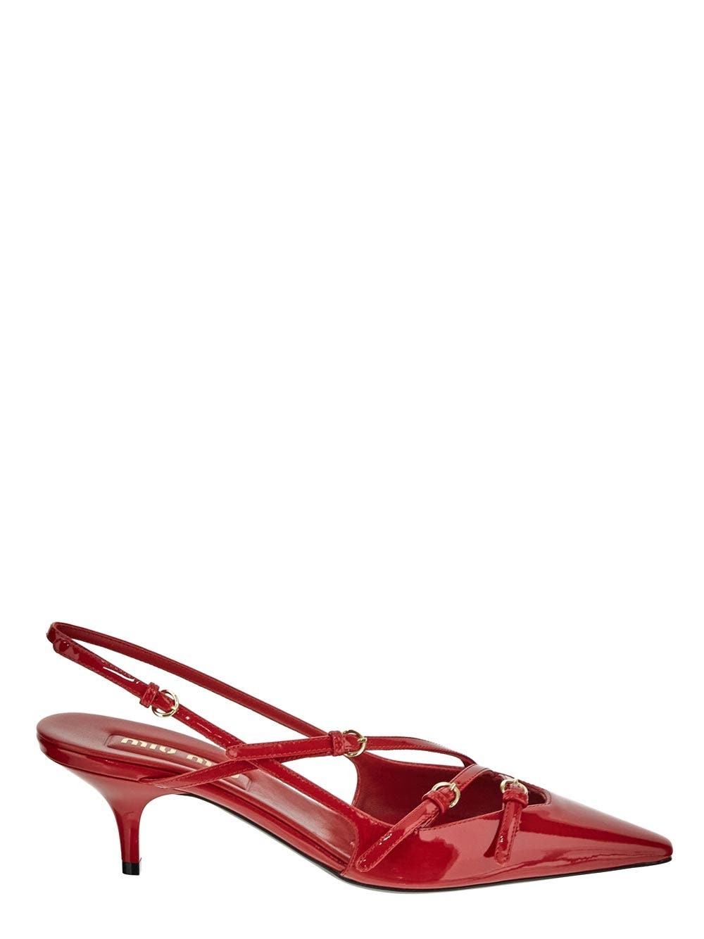 Miu Miu Patent Leather Slingbacks Miu Miu