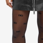 Dolce & Gabbana Women's All Over Logo Tights in Black