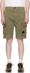 C.P. Company Khaki Garment-Dyed Shorts