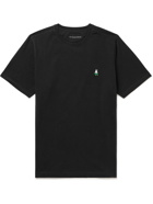 POP TRADING COMPANY - Miffy Logo-Embroidered Cotton-Jersey T-Shirt - Black
