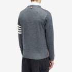 Thom Browne Men's Classic Merino Cardigan in Medium Grey