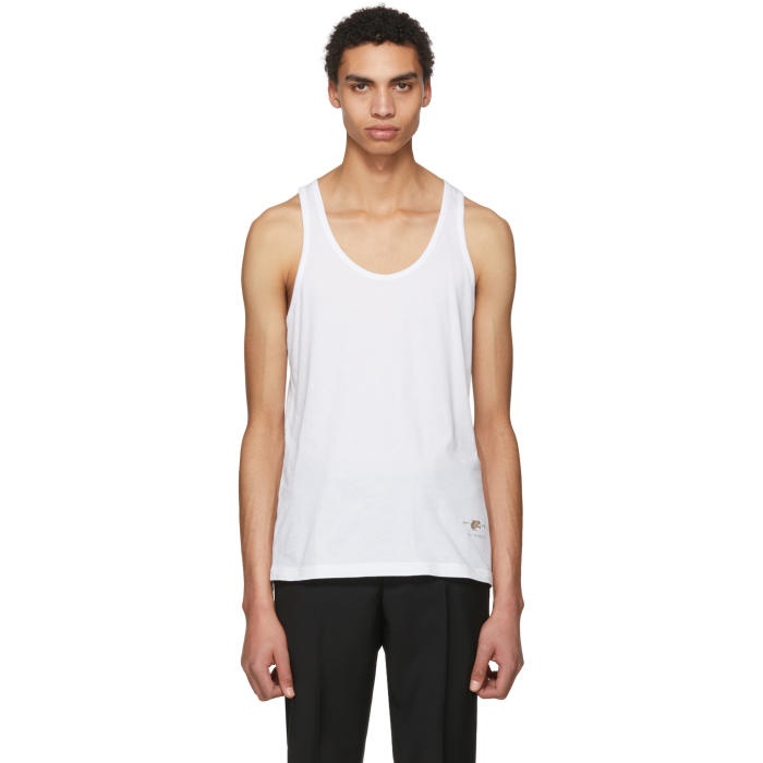Givenchy White Cat Tank Top 