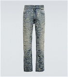 Givenchy - Distressed embellished slim jeans