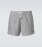 Zegna Seersucker swim trunks