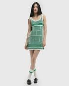 Lacoste LANA DRESS green/beige Women