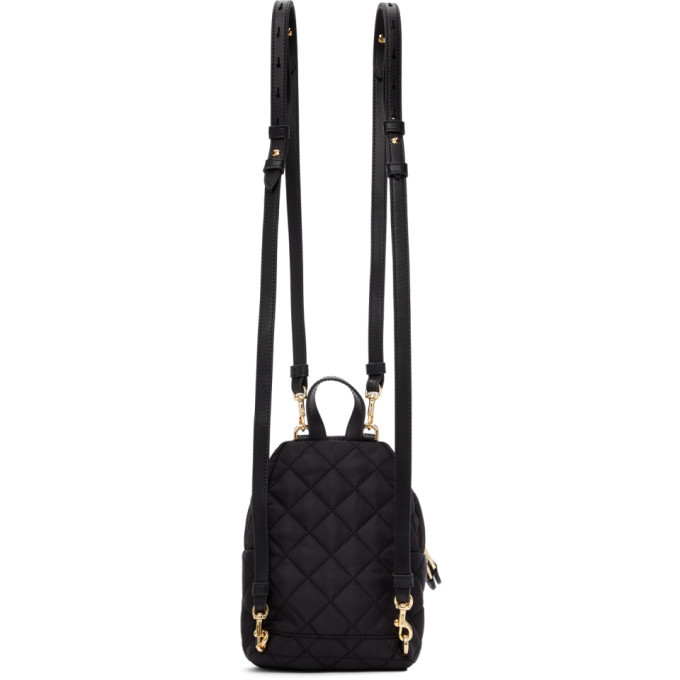 Moschino Black Quilted Logo Backpack Moschino