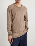 Les Tien - Slim-Fit Cotton-Blend Piqué T-Shirt - Neutrals