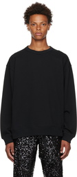 Dries Van Noten Black Cotton Sweatshirt