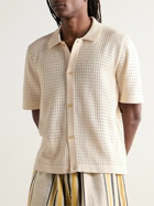 Corridor - Pointelle-Knit Mercerized Pima Cotton Shirt - Neutrals