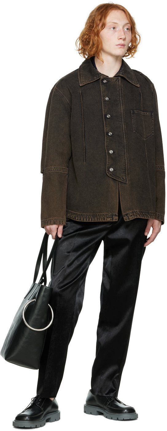Namacheko Brown Manni Denim Jacket Namacheko