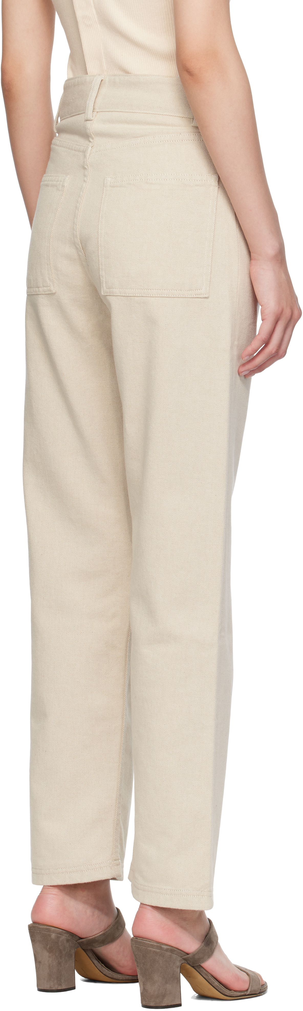 Baserange Beige Tajo Jeans