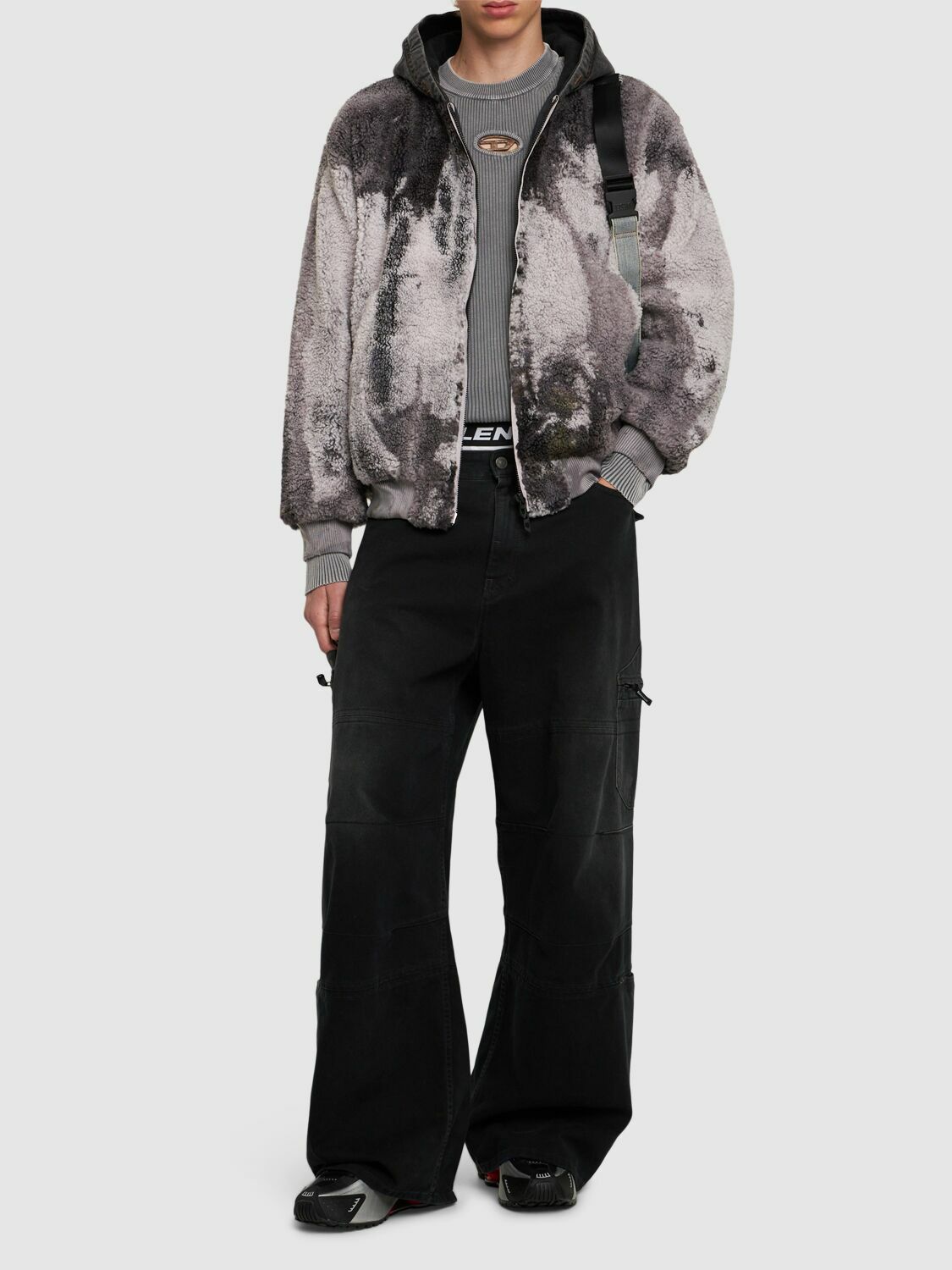 【DIESEL】S-depla DIESEL S-depla Faux Teddy Jacket Diesel