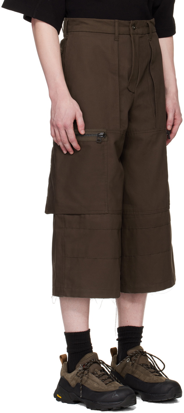 BRYAN JIMENÈZ Brown Uniform Cargo Pants