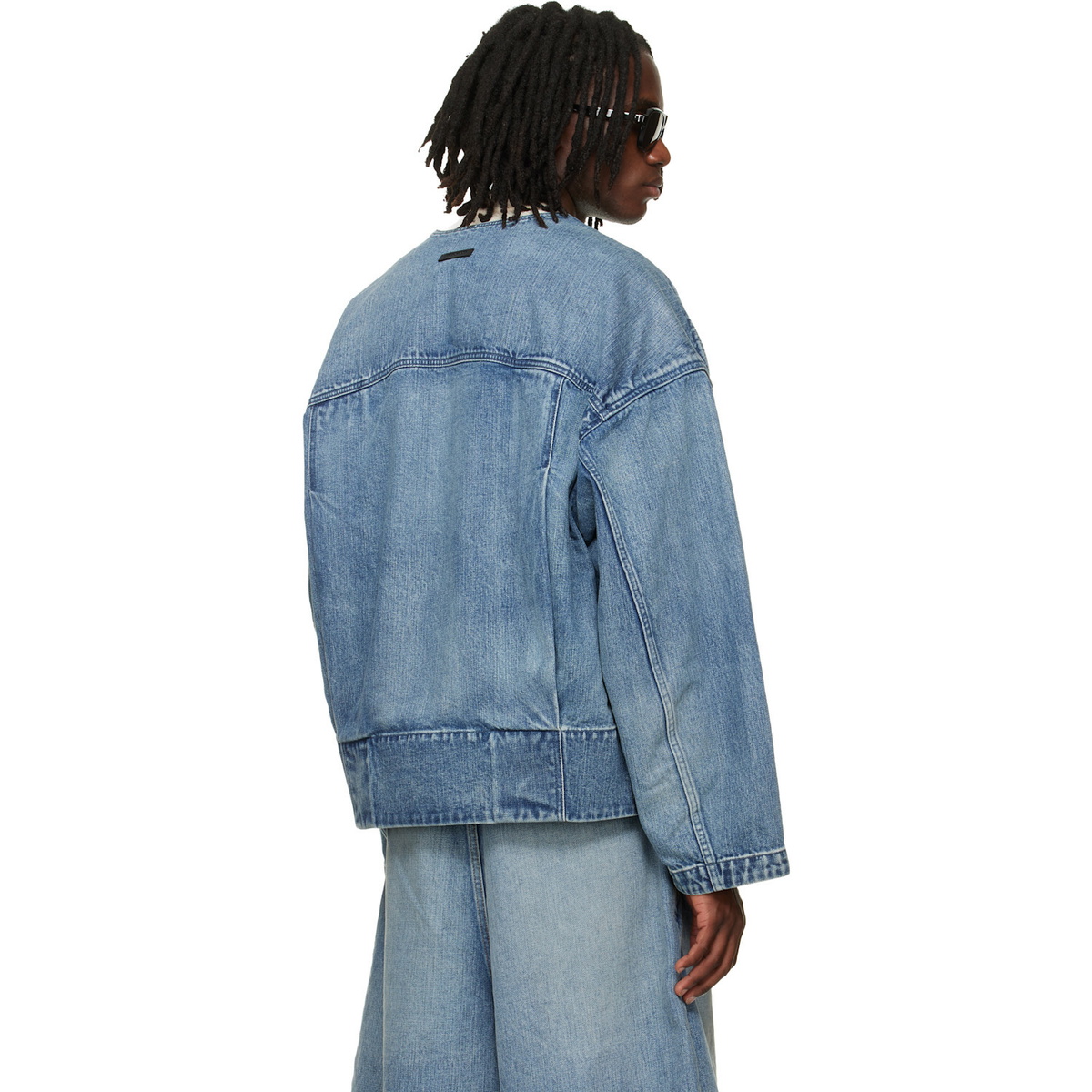 Fear of God Indigo Lapelless Denim Jacket