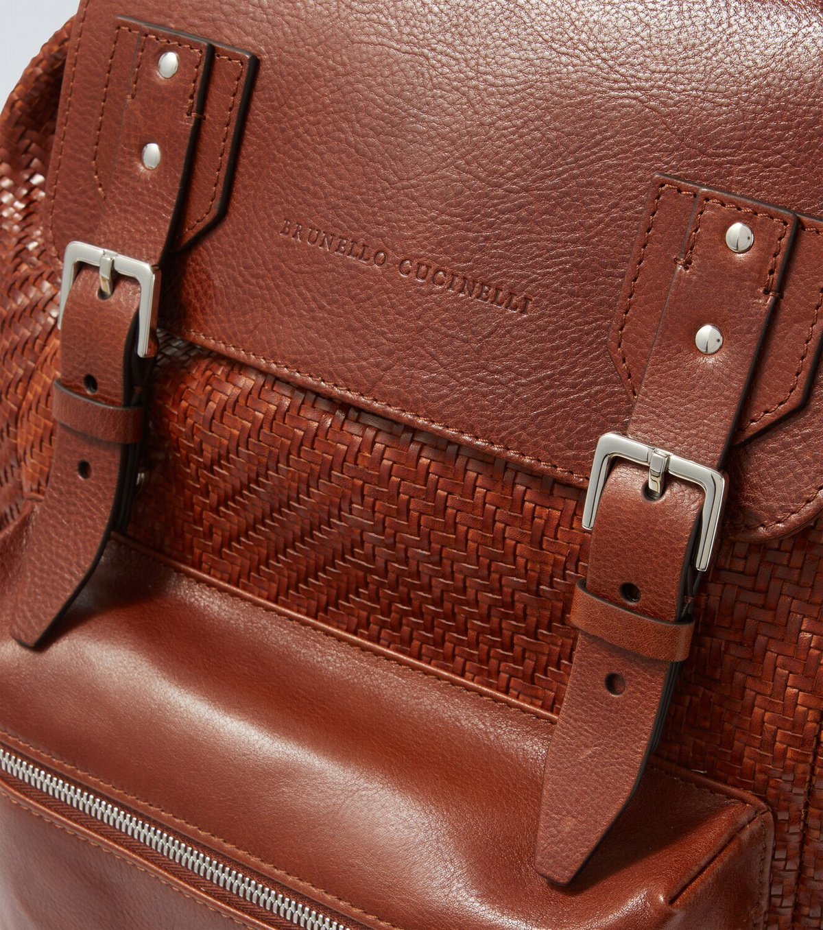 Brunello Cucinelli City leather backpack