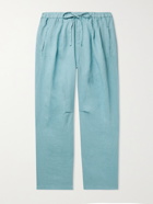 MASSIMO ALBA - Key West Linen Drawstring Trousers - Blue