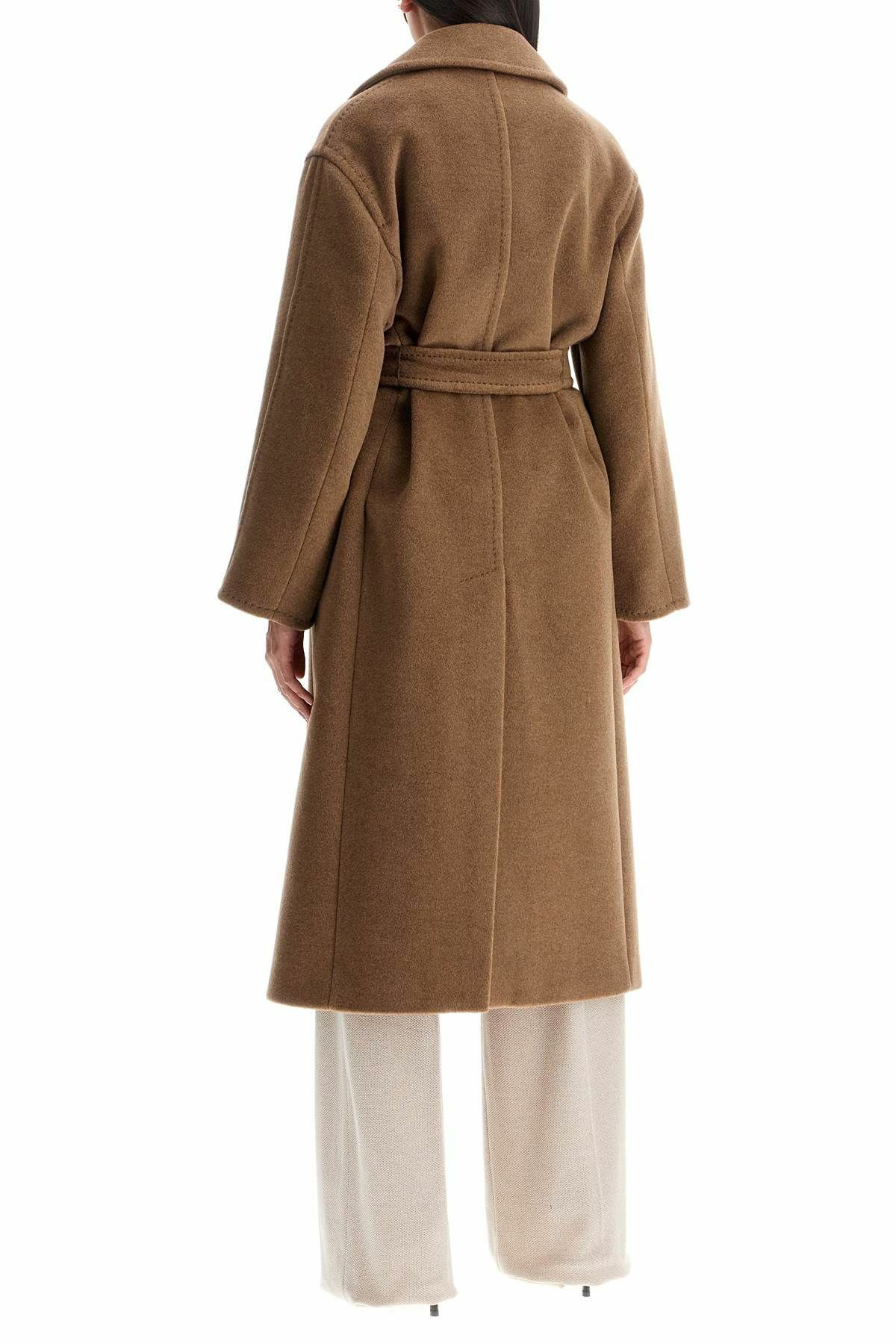 コート Max Mara Alpaca Wool And Cashmere Robe Coat MAX MARA alpaca, wool and cashmere robe coat White Max Mara