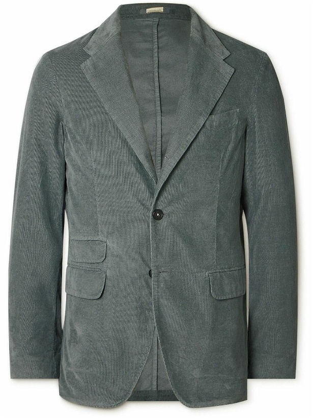 Photo: Massimo Alba - Catch2 Cotton-Corduroy Suit Jacket - Gray