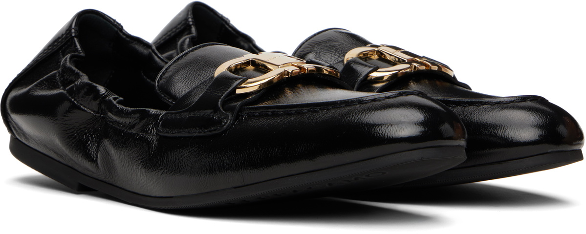 Ferragamo Black Elasticated Loafers