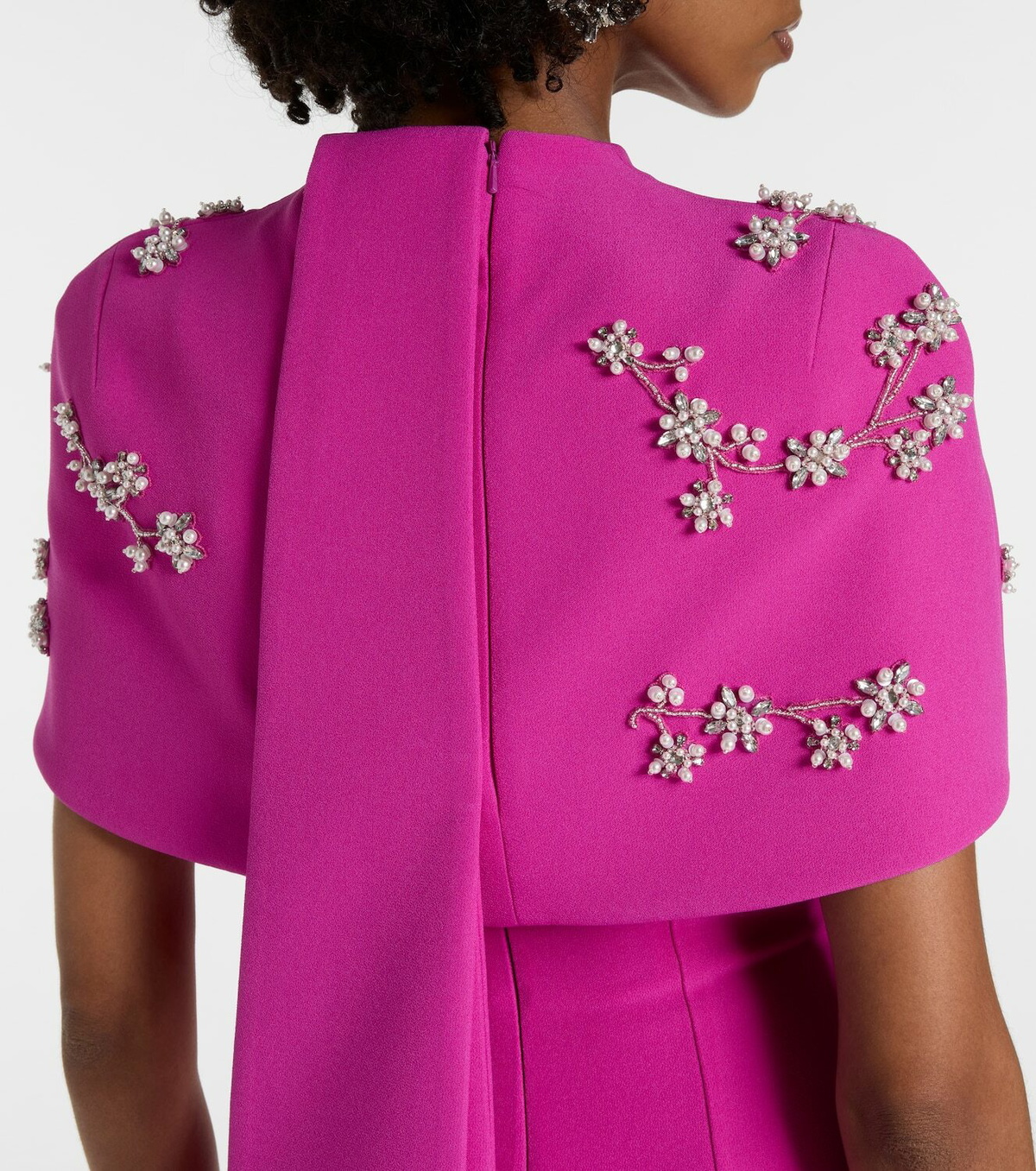 Safiyaa Embellished caped gown