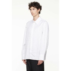 Marine Serre White Moonogram Jacquard Cotton LS Shirt