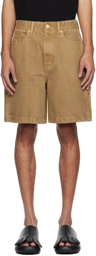 Photo: Solid Homme Tan Hammer Loop Shorts