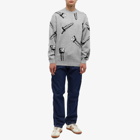 Butter Goods Men's Screw Crew Knit in Grey