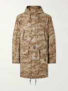 RRL - Pershing Camouflage-Print Denim Hooded Parka - Green