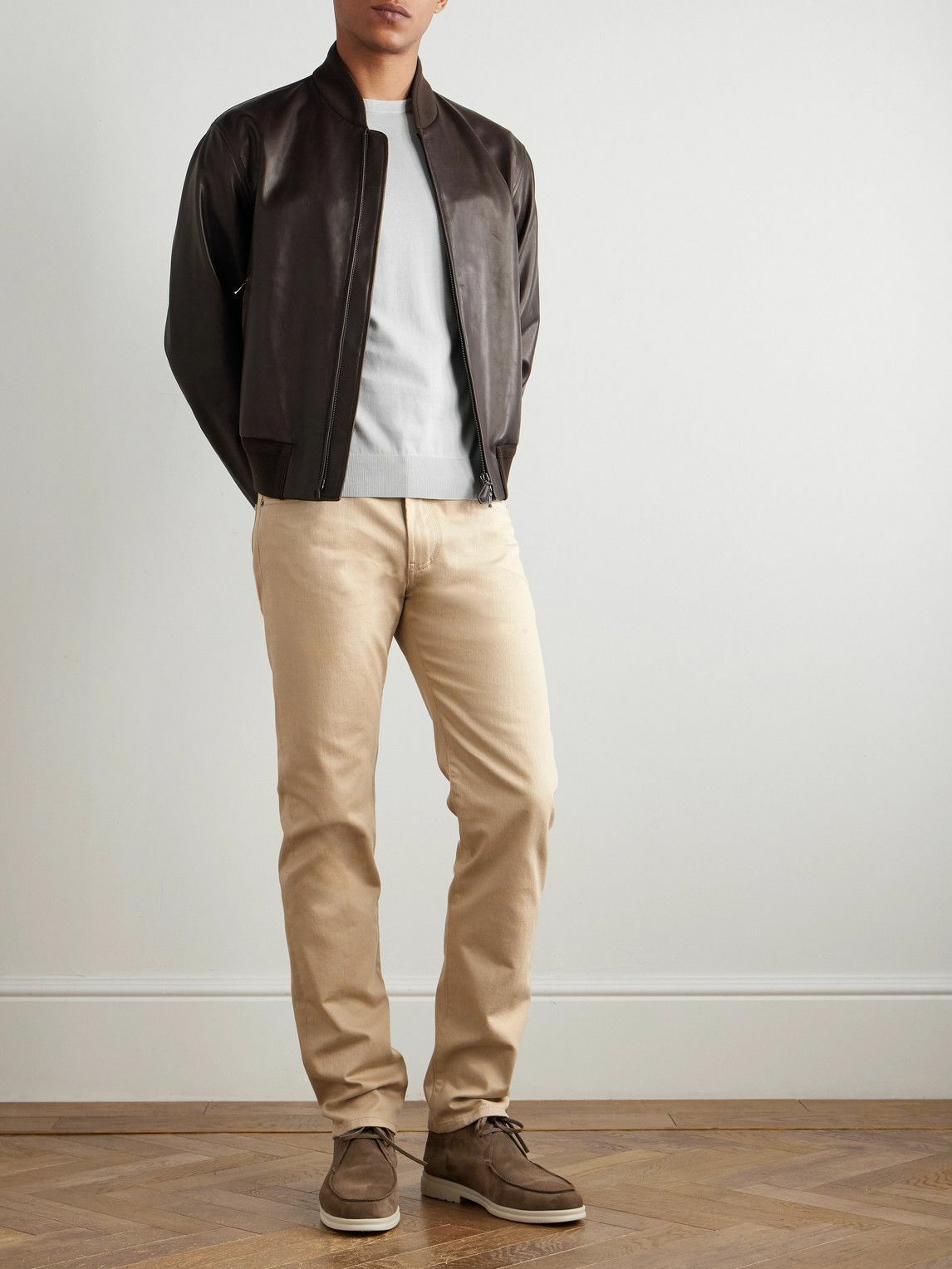 Loro Piana - Quarona Slim-Fit Straight-Leg Jeans - Neutrals