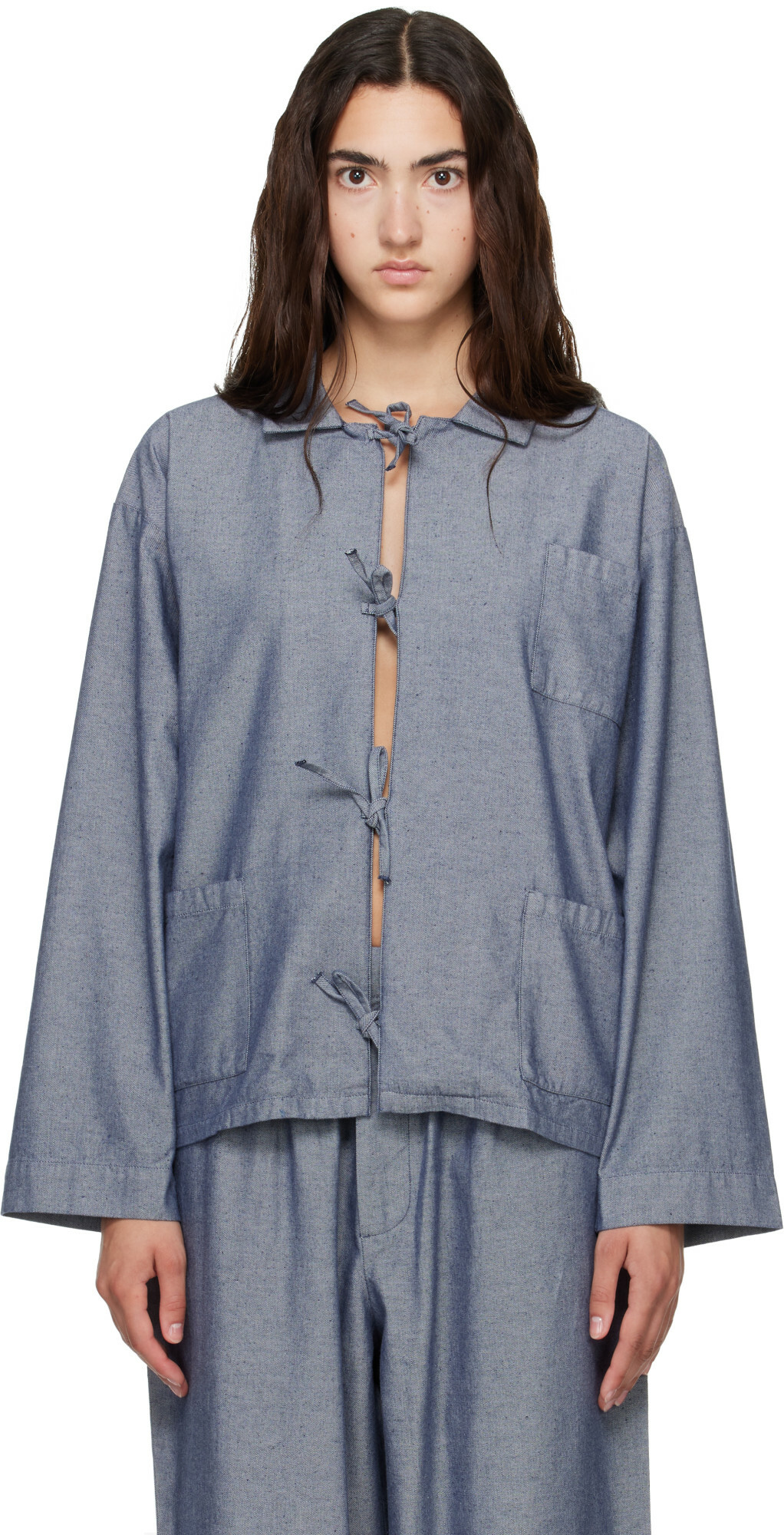 Baserange Navy Limber Shirt
