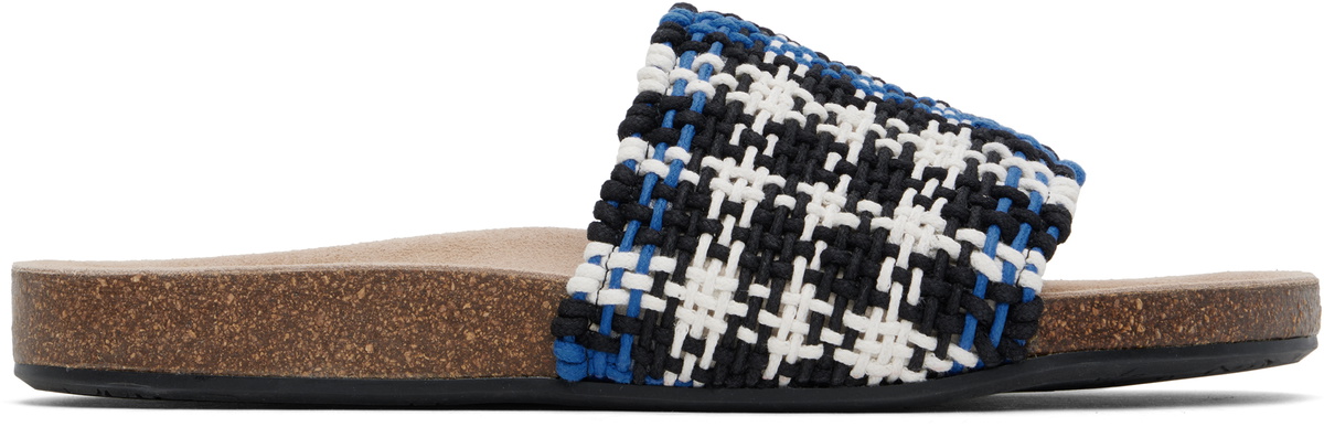 JW Anderson / ブラック ストライプ プラットフォーム サンダル JW Anderson Black Stripe Platform Sandals JW Anderson