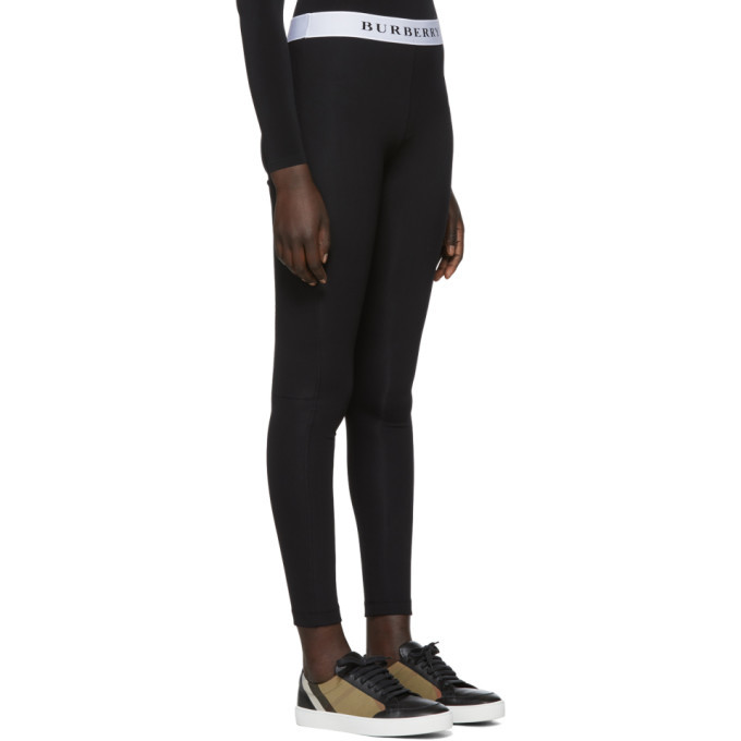 Burberry Black Logo Leggings Burberry