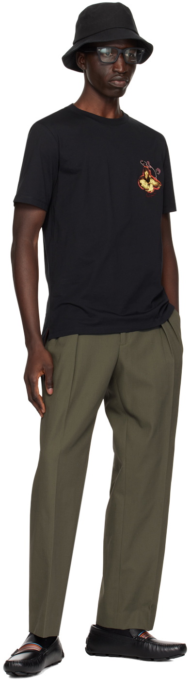 【関税込み】Paul Smith ブラック Orchid Tシャツ Paul Smith Black Orchid T-Shirt Paul Smith