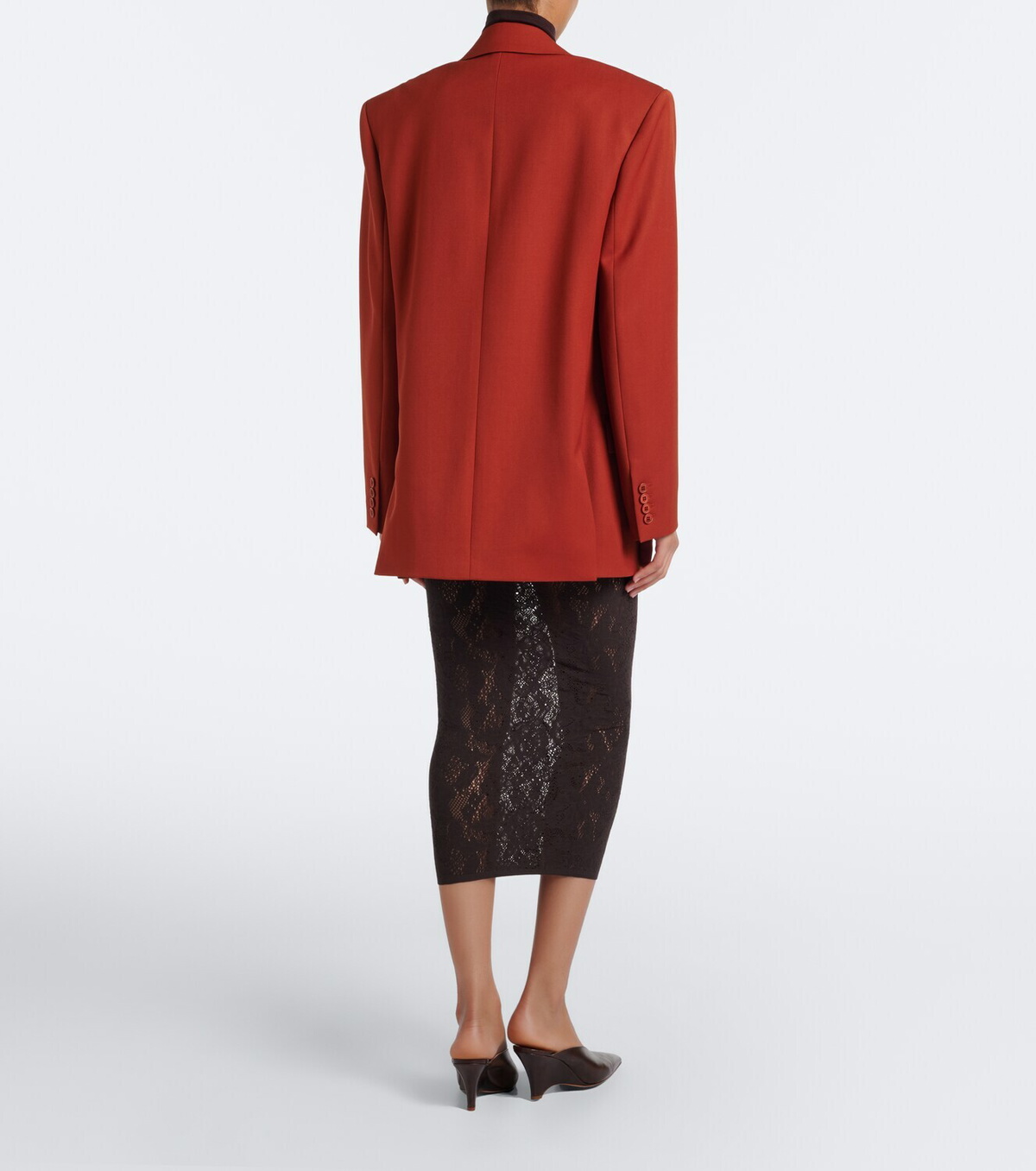 Wolford Infinite sheer lace midi skirt