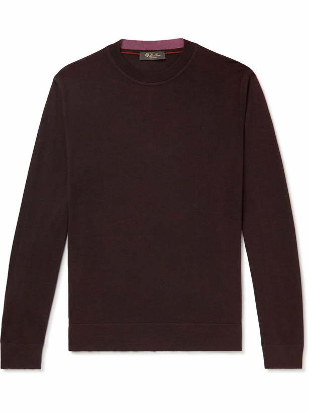 Photo: Loro Piana - Silk, Wool and Cashmere-Blend Sweater - Purple