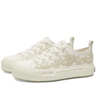 AMIRI Men's Crystal Glitter Stars Court Low Sneakers in Alabster