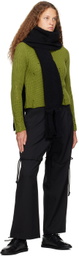 Song for the Mute Black Bouclé Scarf