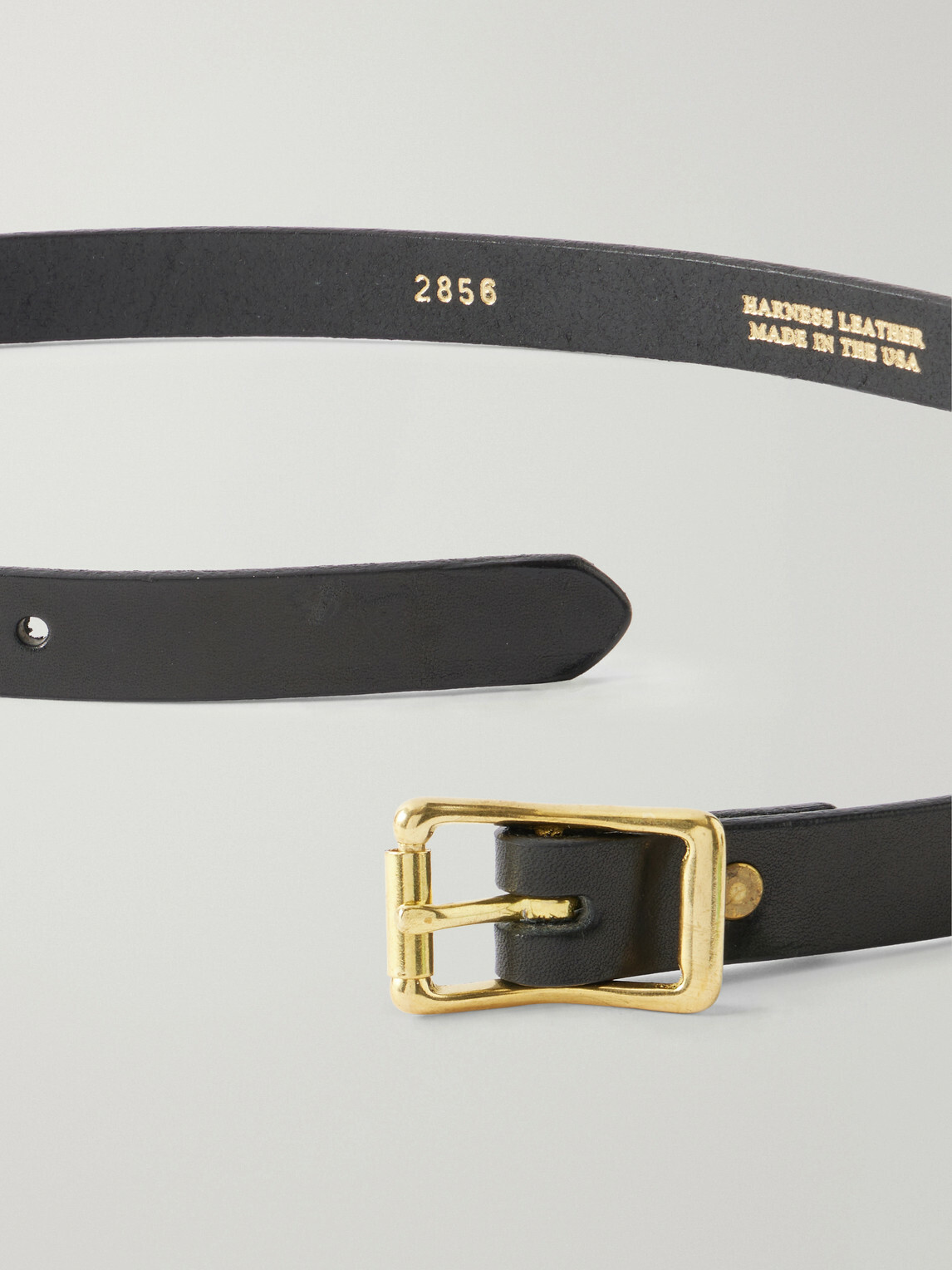 Yuketen - 2cm Leather Belt - Black