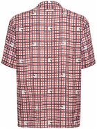 GUCCI - Tartan Linen Bowling Shirt