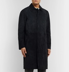 The Row - Parker Slim-Fit Suede Coat - Black