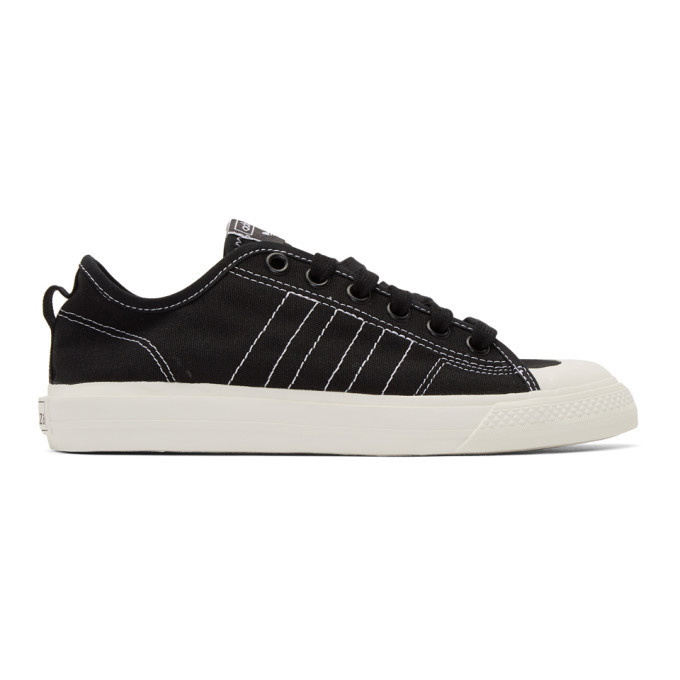 Photo: adidas Originals Black and White Nizza RF Sneakers