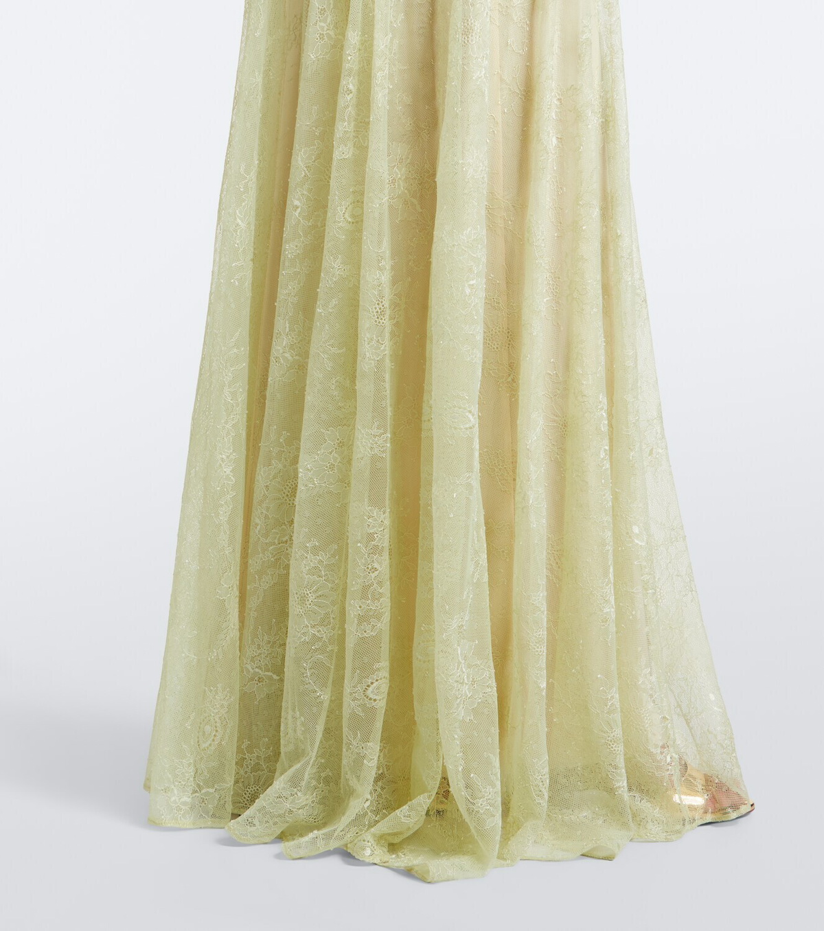 De La Vali Palomina halterneck lace maxi dress