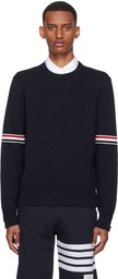 Thom Browne Navy Cotton Sweater