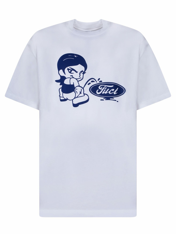 Photo: Fuct Oval Pee Girl White T-shirt