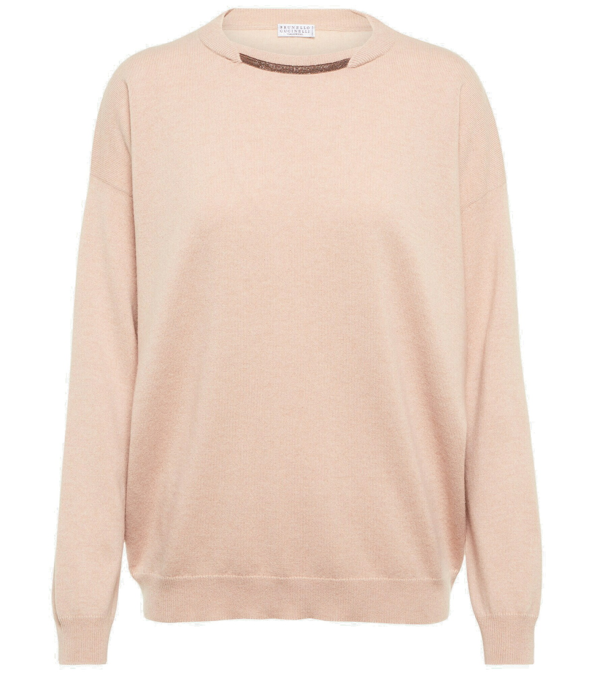 Brunello Cucinelli White Cashmere Sweater main image 1