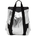 Givenchy Silver Nylon Metallized Spectre Backpack