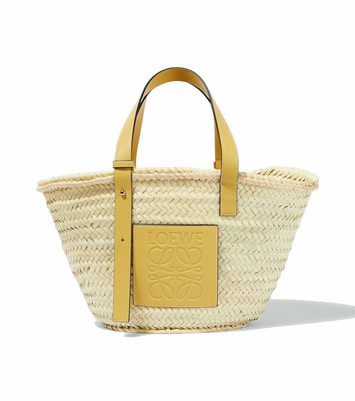Photo: Loewe - x Howl's Moving Castle Medium leather-trimmed basket tote